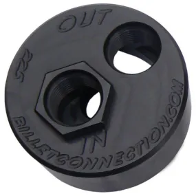 -10AN Billet Oil Block Adapter Kit - Black Anodised CV226-B