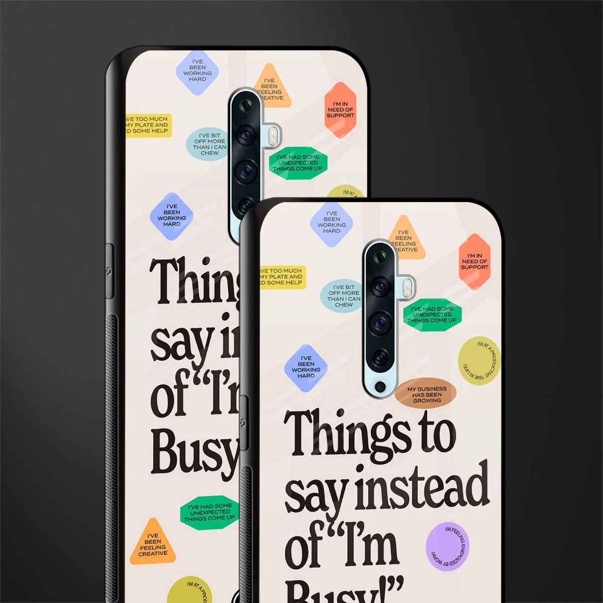 10 Things To Say Phone Case for OPPO Reno 2F | Glass Case