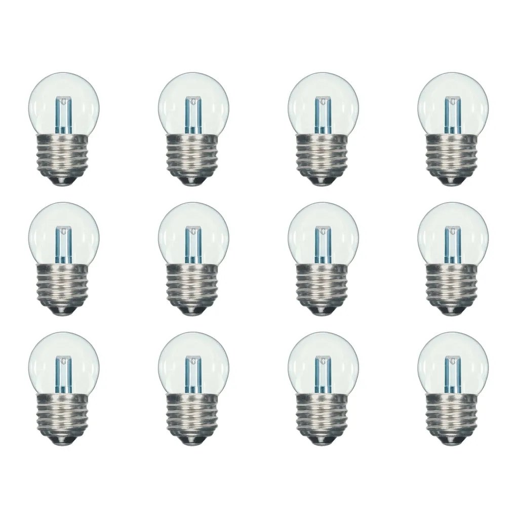 1.2 Watt LED - S11 - Clear - 2700K - Medium base - 120 Volt - 12-pack