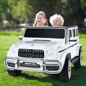 12V 2 Seats Kids Licensed Mercedes Benz G63 Ride On Car-White