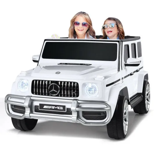 12V 2 Seats Kids Licensed Mercedes Benz G63 Ride On Car-White