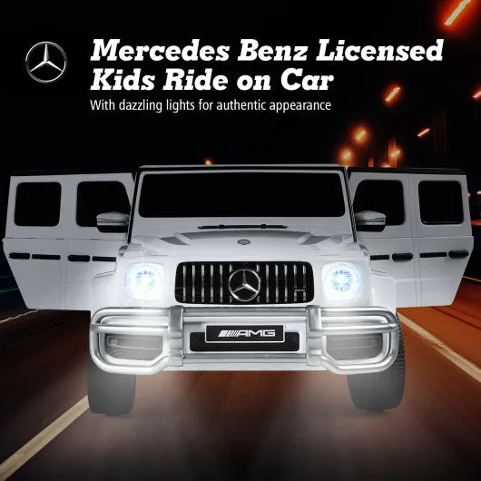 12V 2 Seats Kids Licensed Mercedes Benz G63 Ride On Car-White