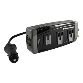 150 Watt Power Inverter with 3 Grounded Outlets and USB