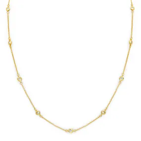 18 KGP Regal Short Floating Necklace 18"