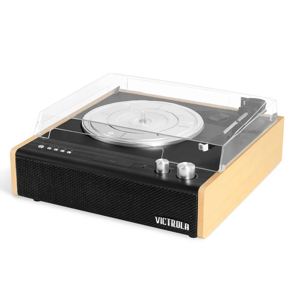 3-Speed Bluetooth Turntable & Record Storage Set - Victrola