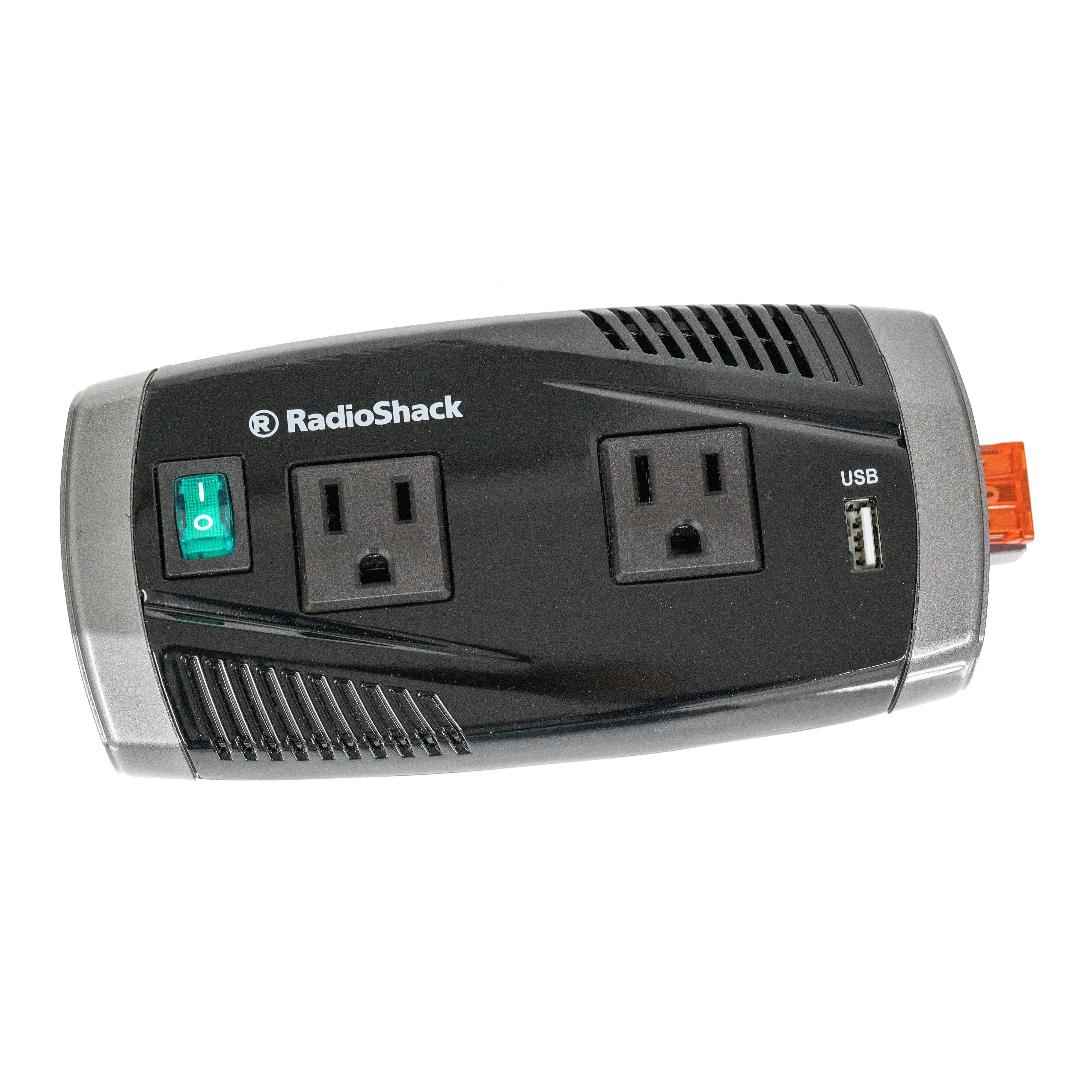 350 Watt High-Power Inverter with 2 Grounded Outlets and USB