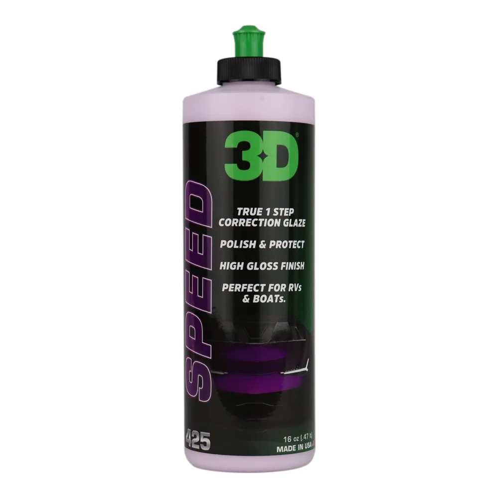 3D 425 Speed 473ml All-In-One Car Polish & Protect Automotive Hi-Gloss Glaze