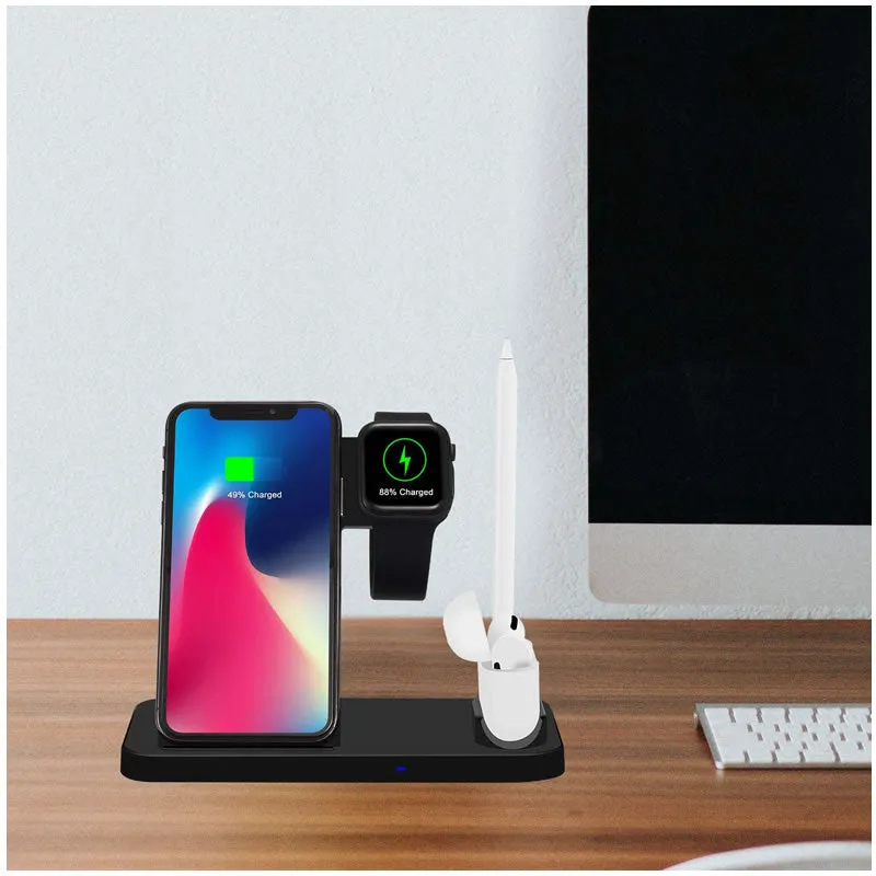 4-In-1 Foldable 15W Wireless Charging Station Ab-S856