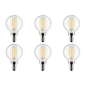 4W G16.5 LED - Clear - Candelabra base - 90 CRI - 3000K - 120V - 6-Pack