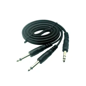 9' Stereo to Mono 'Y' Cable