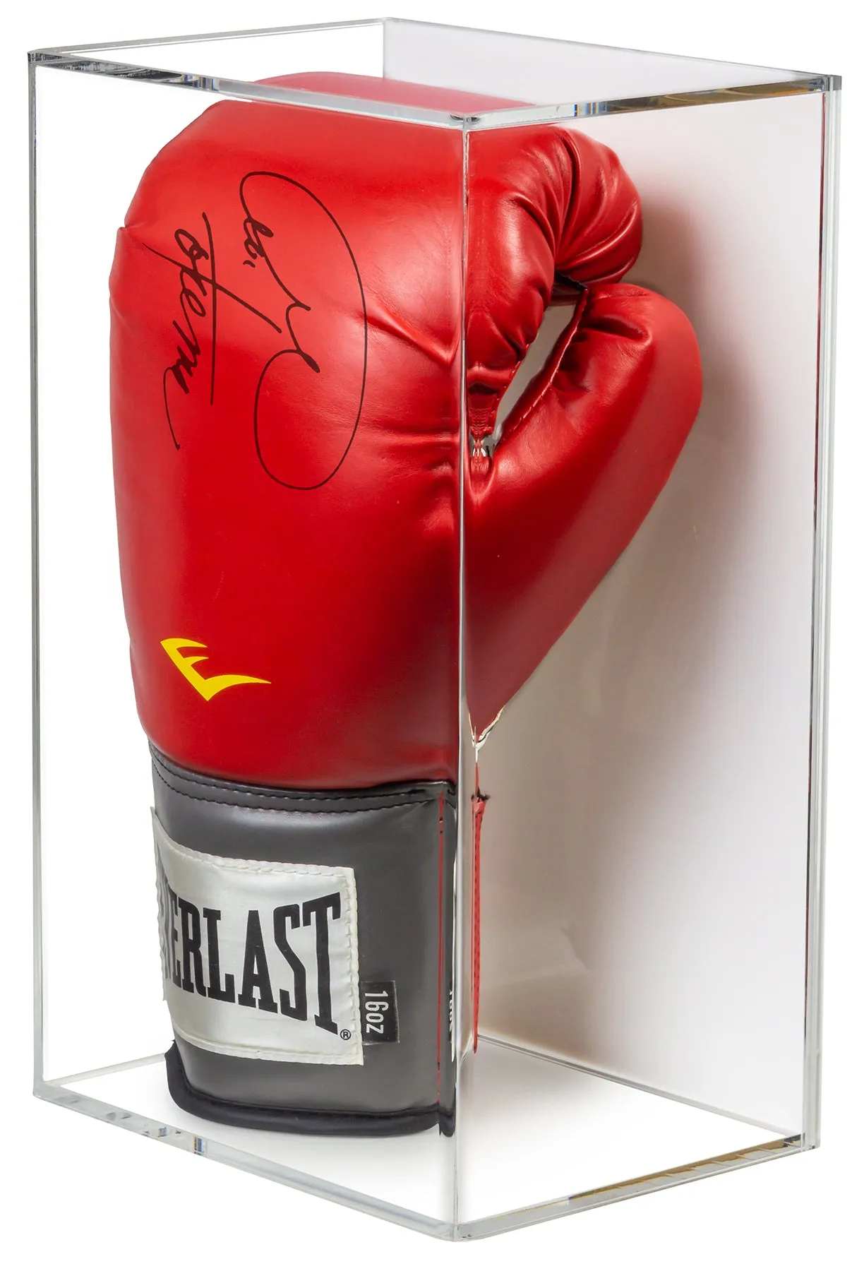 Acrylic Boxing Glove Vertical Display Case with Sliding Back (A044/V17)