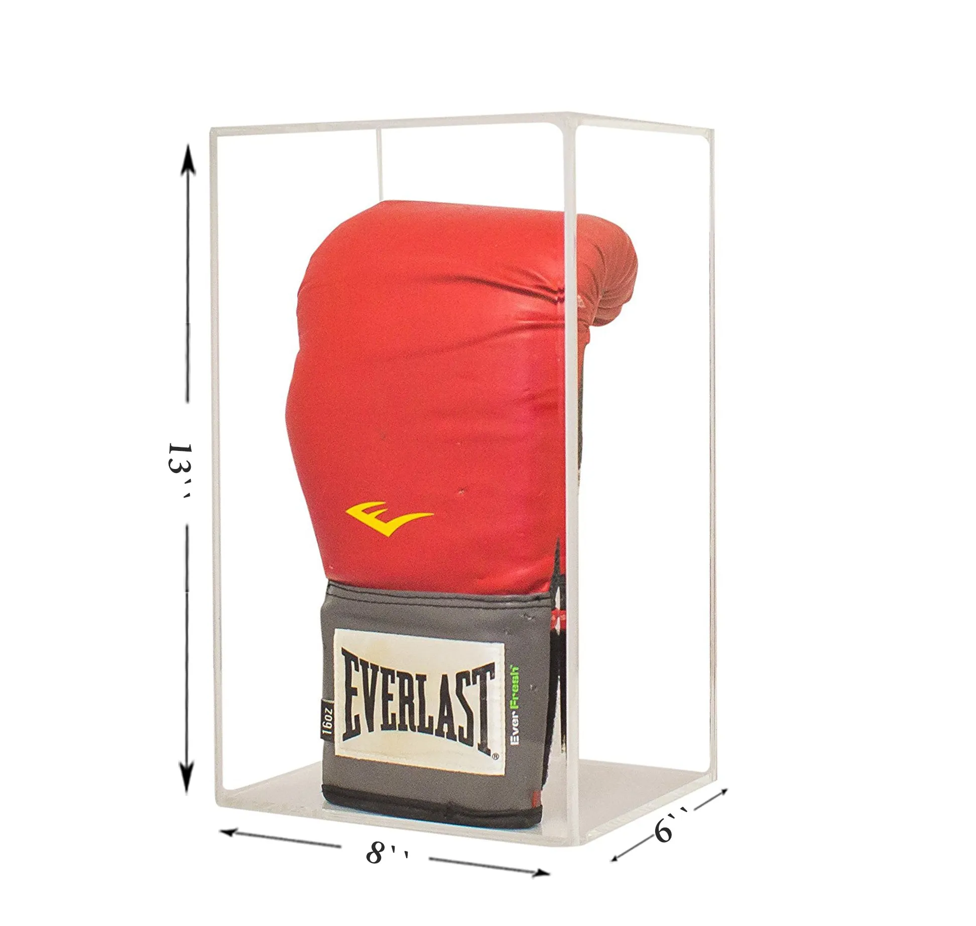 Acrylic Boxing Glove Vertical Display Case with Sliding Back (A044/V17)