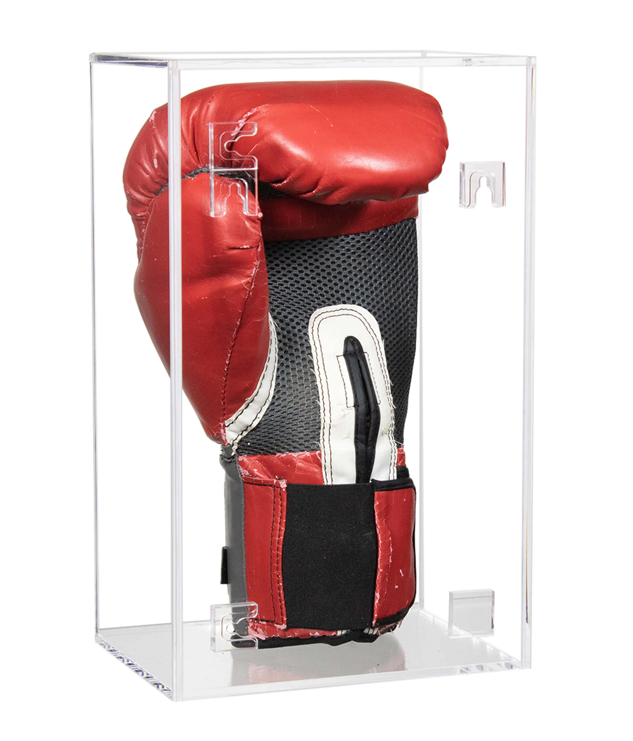 Acrylic Boxing Glove Vertical Display Case with Sliding Back (A044/V17)