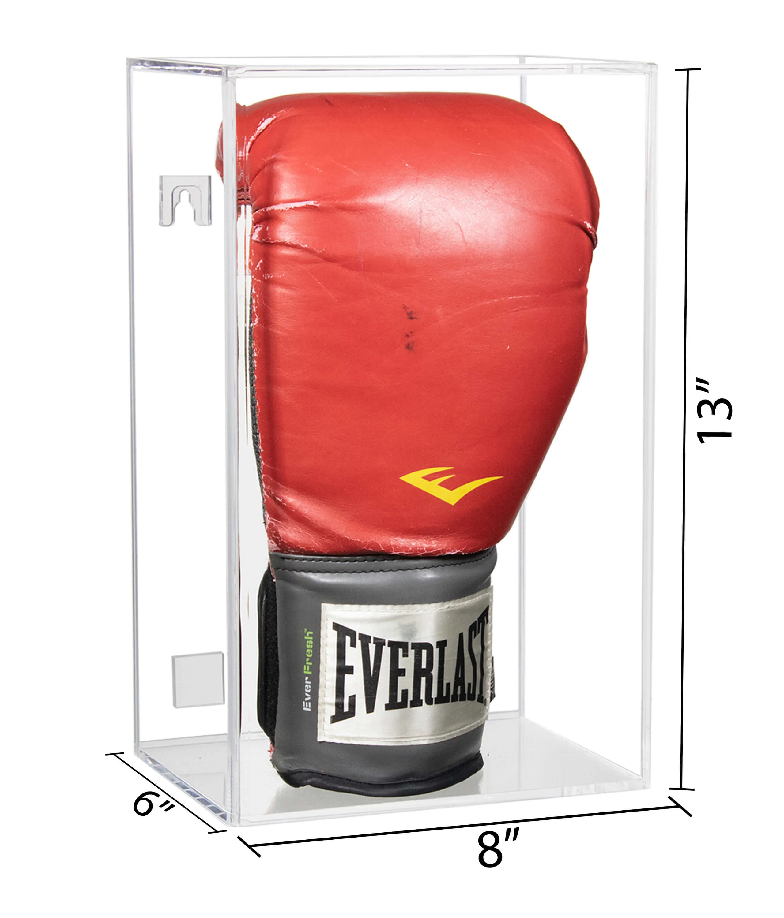 Acrylic Boxing Glove Vertical Display Case with Sliding Back (A044/V17)