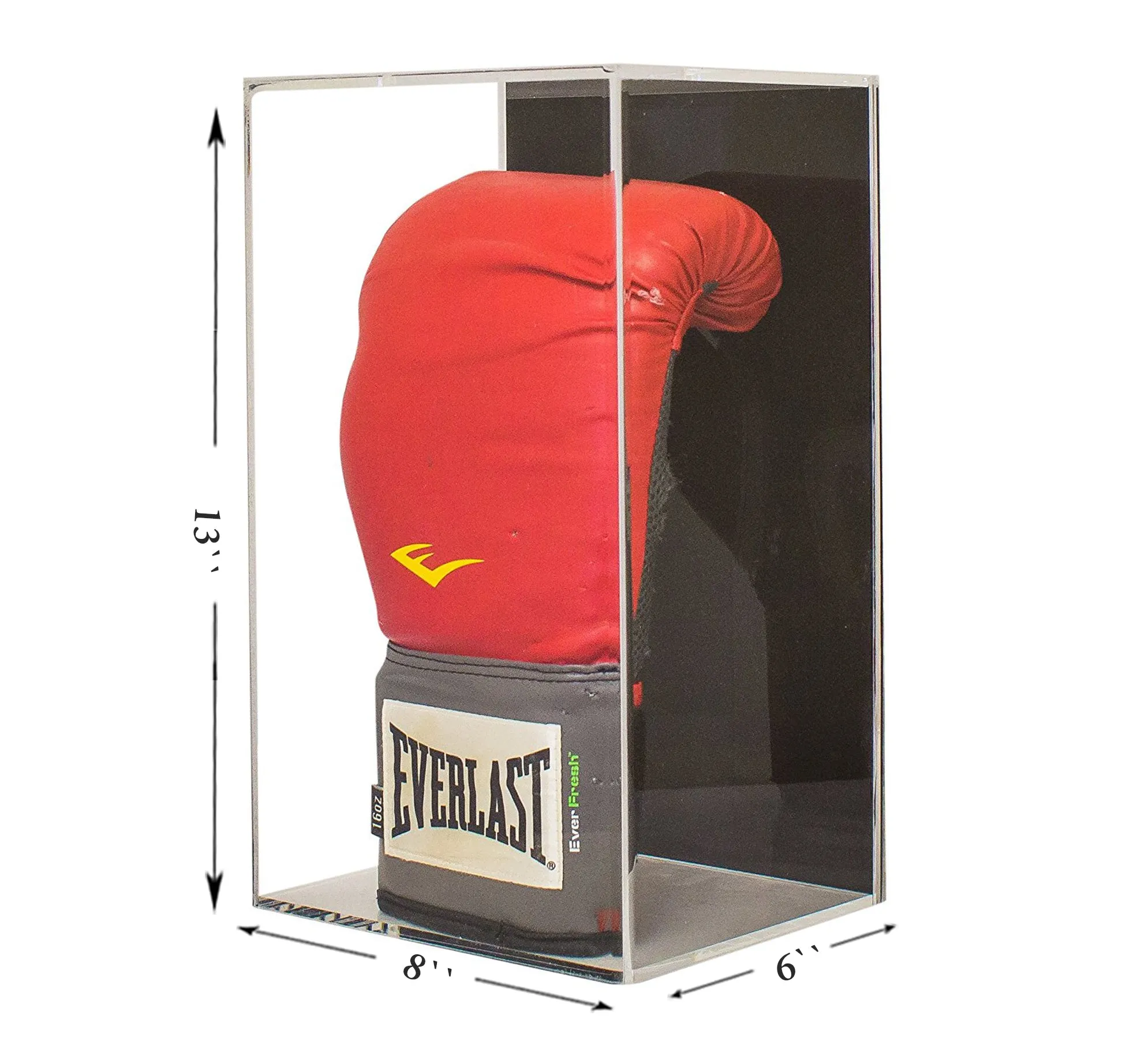 Acrylic Boxing Glove Vertical Display Case with Sliding Back (A044/V17)