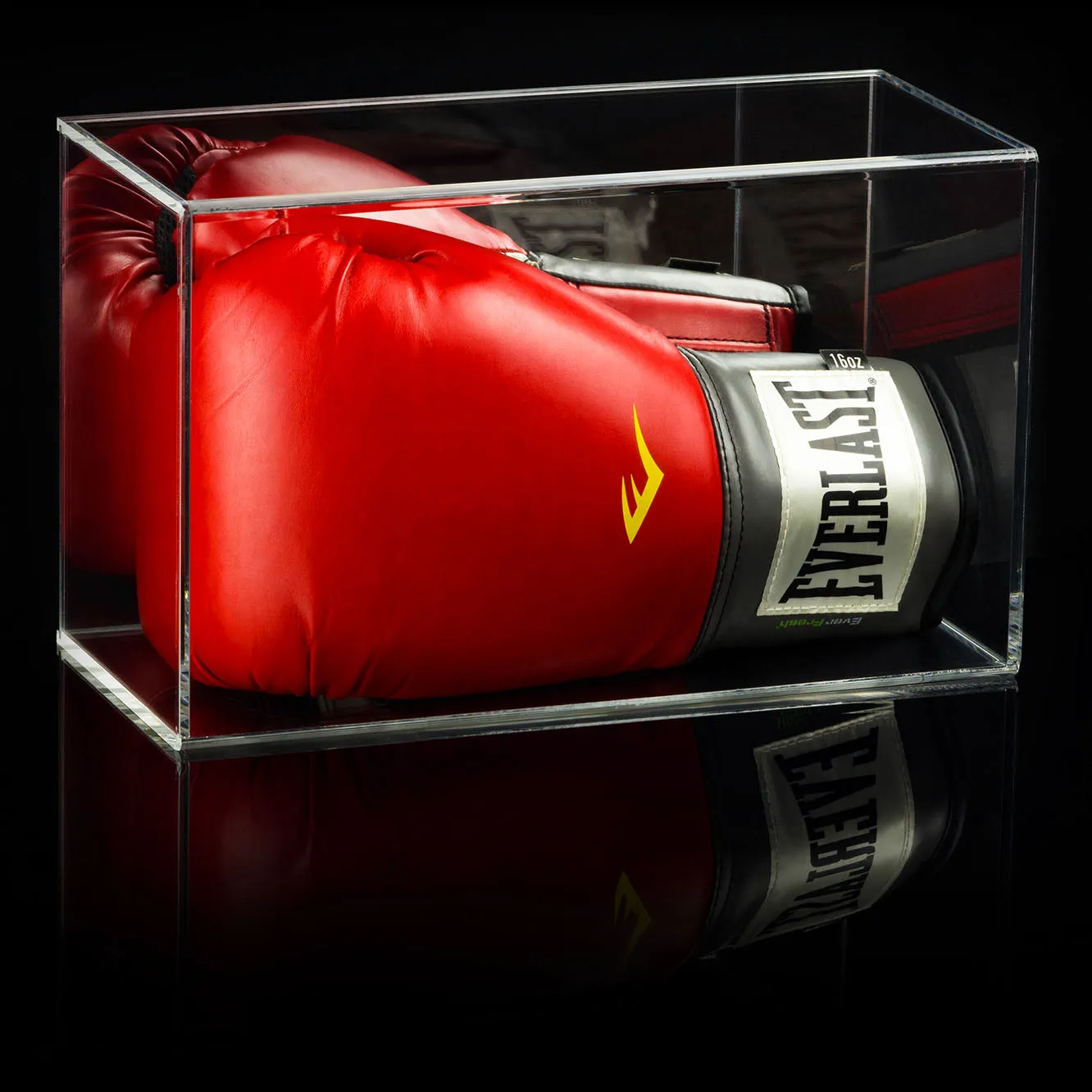 Acrylic Boxing Glove Vertical Display Case with Sliding Back (A044/V17)