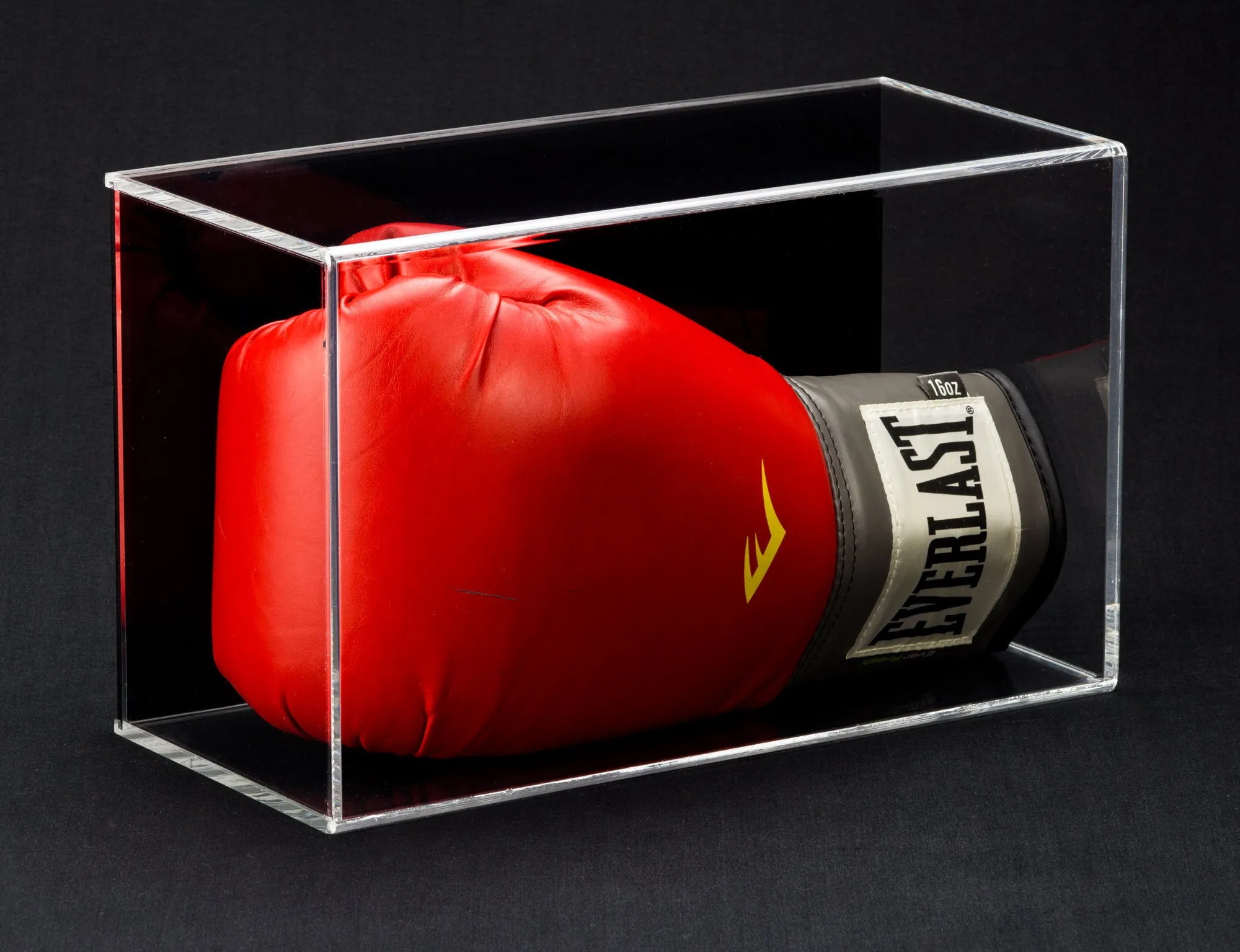 Acrylic Boxing Glove Vertical Display Case with Sliding Back (A044/V17)