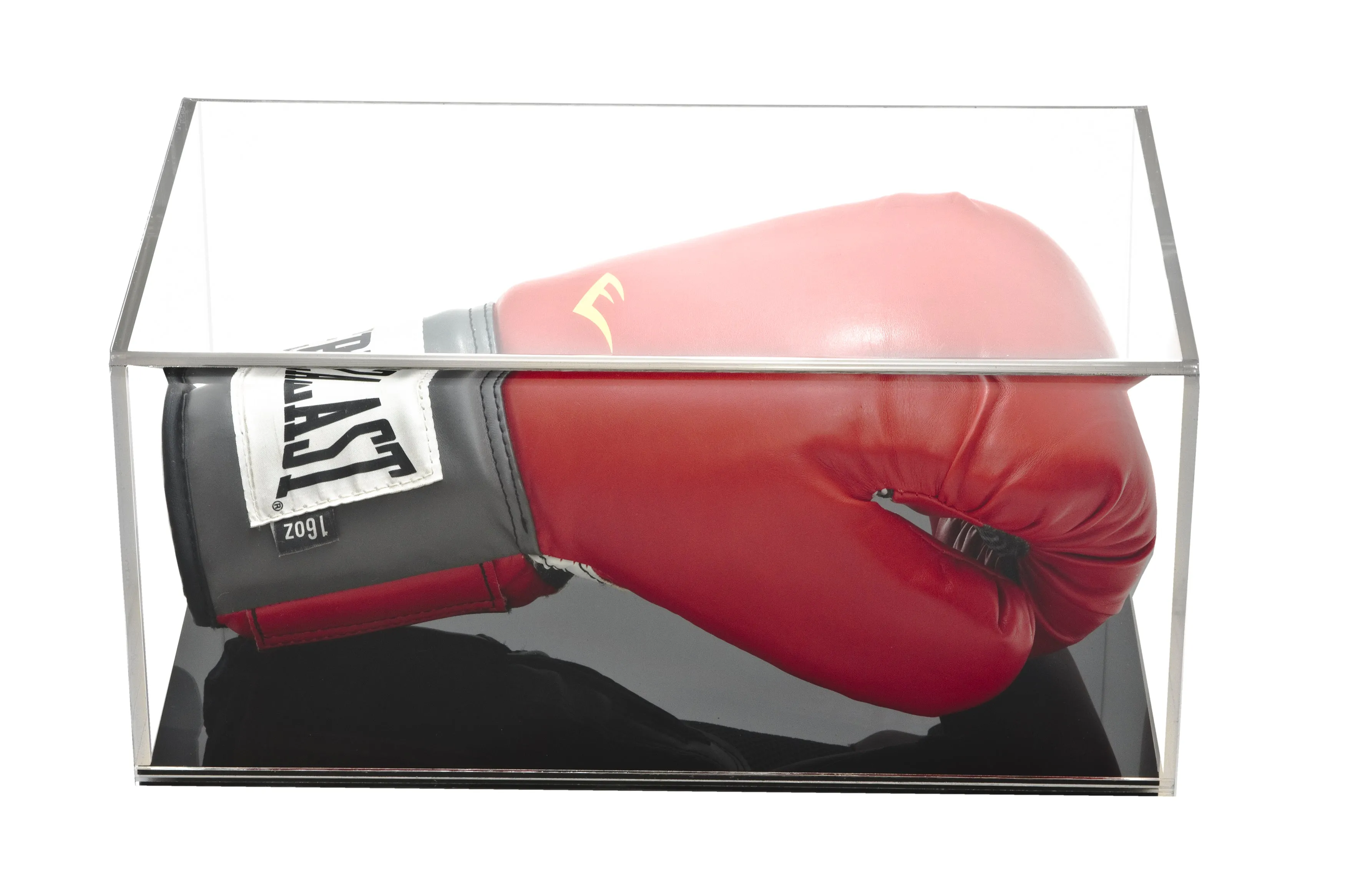 Acrylic Boxing Glove Vertical Display Case with Sliding Back (A044/V17)