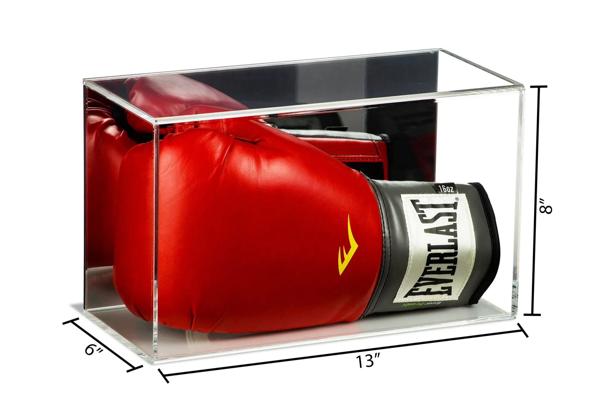 Acrylic Boxing Glove Vertical Display Case with Sliding Back (A044/V17)