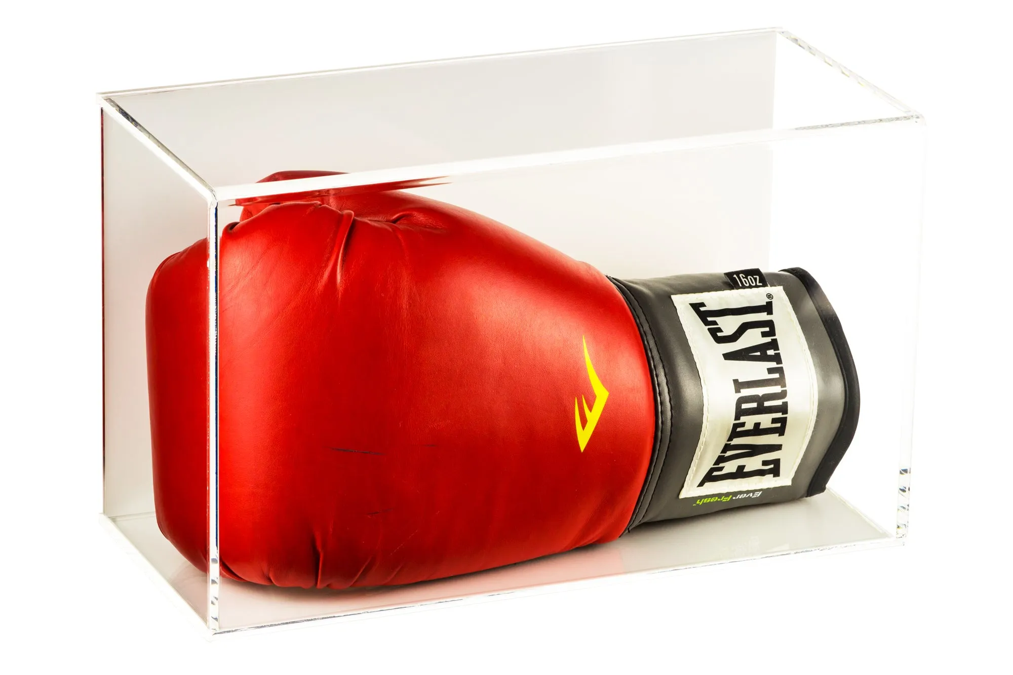 Acrylic Boxing Glove Vertical Display Case with Sliding Back (A044/V17)