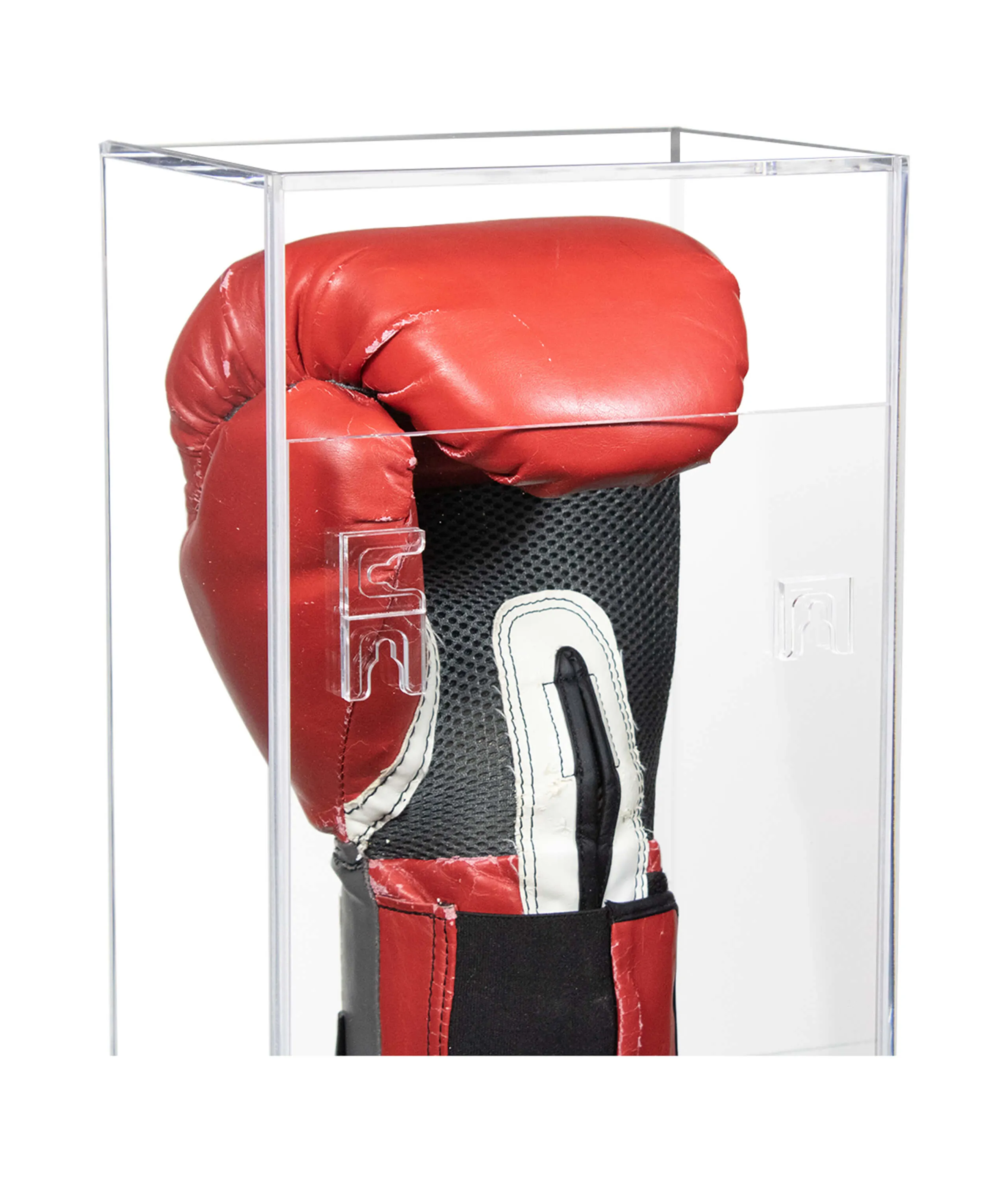 Acrylic Boxing Glove Vertical Display Case with Sliding Back (A044/V17)