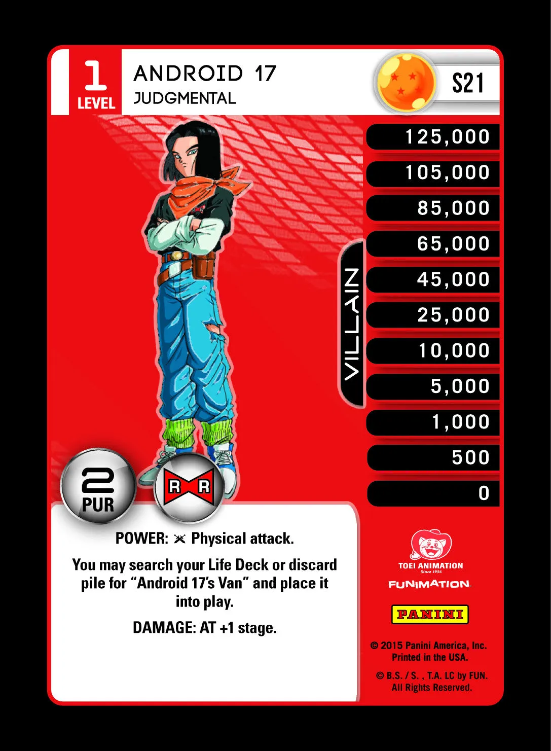 Android 17 Lv1-4 Base Prizm - Evolution MP Set