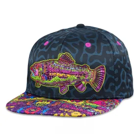 Android Jones Kilgore Trout Coral Black Snapback Hat