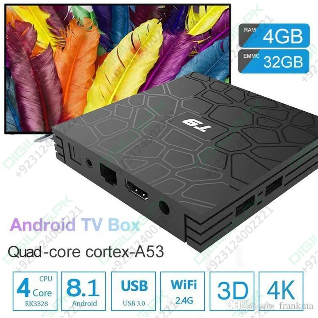 Android Smart Tv Box T9 4gb   64gb Quad Core 4k Ultra Hd 9.0 v