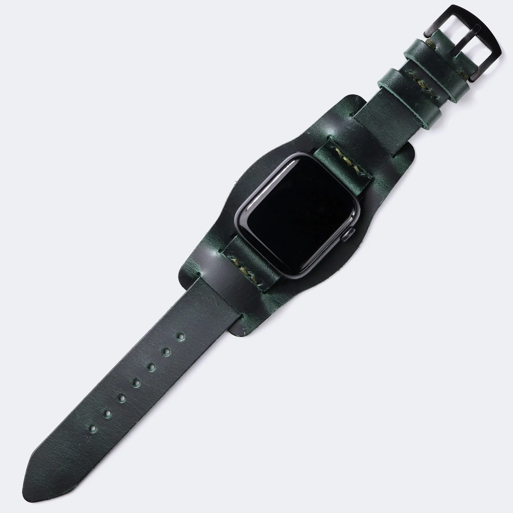 Apple Watch Minimal Bund Strap - Forest Green