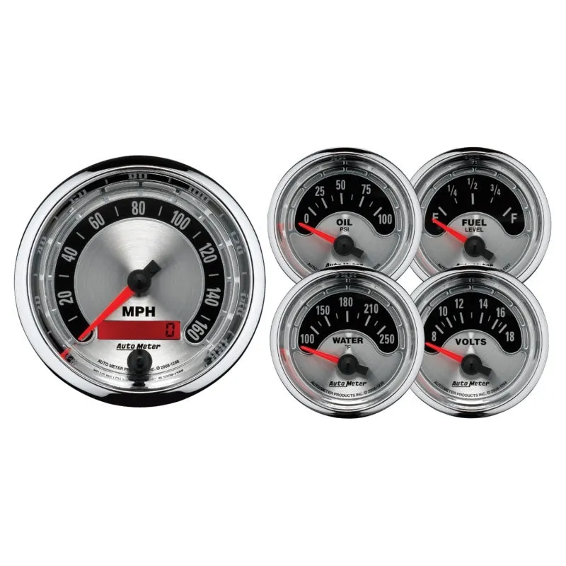 Auto Meter American Muscle Street Rod Kit - 3-3/8 in.