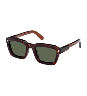 Bally Men's Green Rectangular Sunglasses