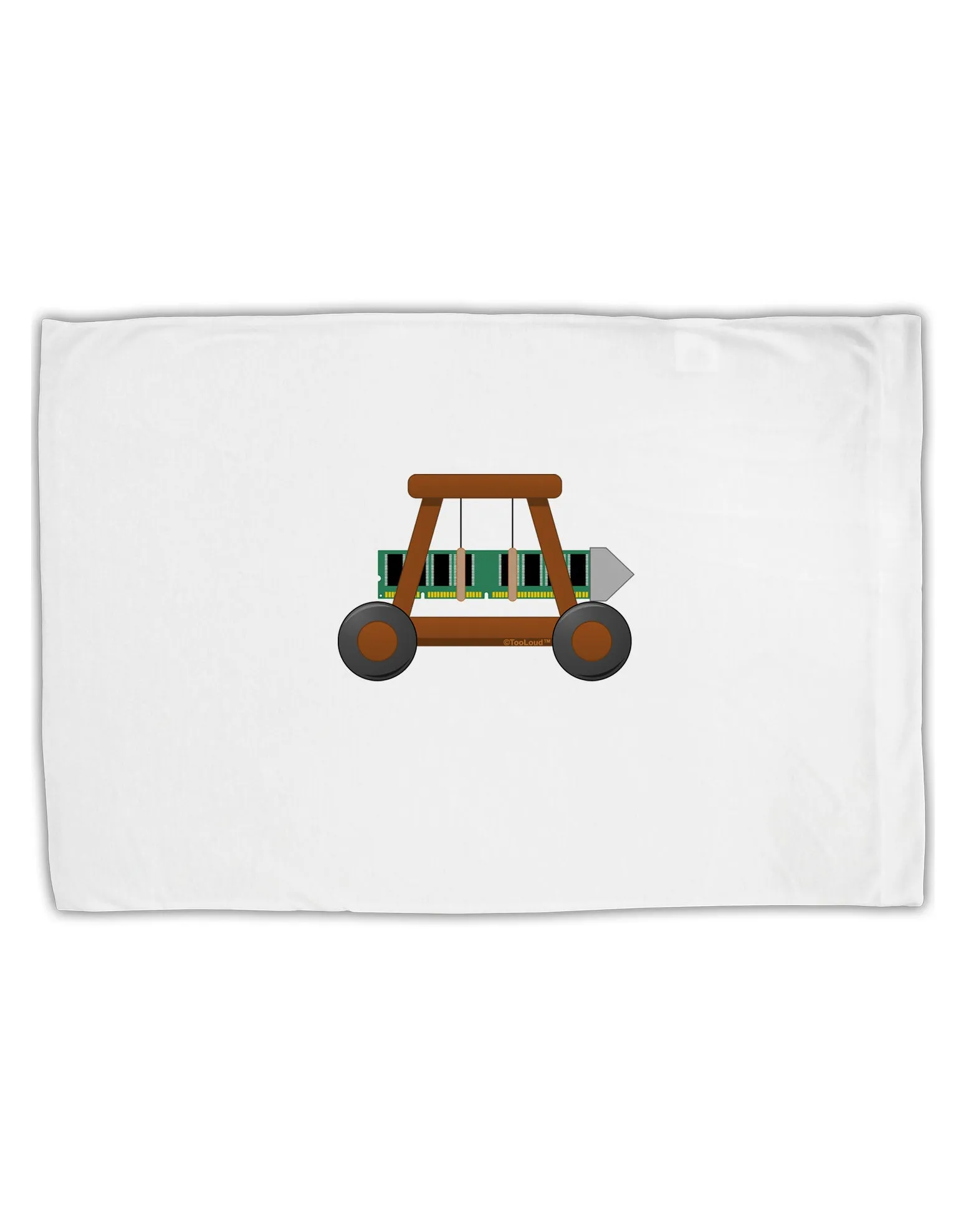 Battering RAM Standard Size Polyester Pillow Case by TooLoud