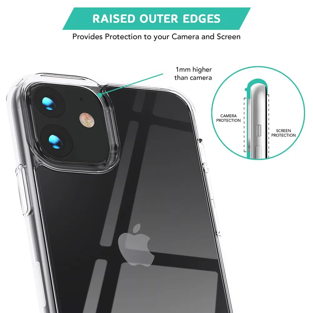 Best Hard Back Case with Clear soft Bumper around Edges for iPhone 11