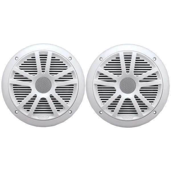 BOSS Audio Systems MR6W 6.5inch Dual-Cone Marine Speakers (White)