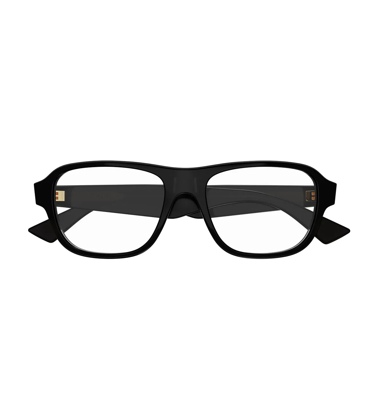 Bottega Veneta Men's Black Rectangular Optical Frame