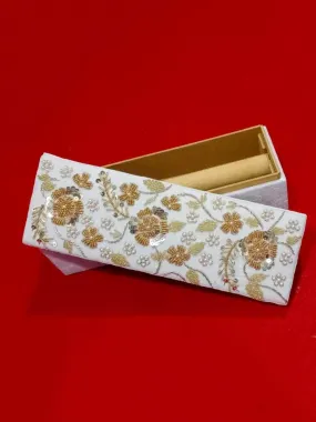 Canvas Embroidered Bridal Chura Box