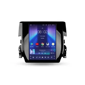 Car Dealz 11" Android 12.0 For Honda Civic 10 FC FK 2015 - 2020 Tesla Vertical Screen In Dash Plus OEM Fascia