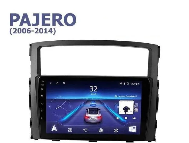 Car Dealz 9" Android 10.0 Mitsubishi Pajero 4 2006-2014 w CAM In Dash Plus OEM Fascia