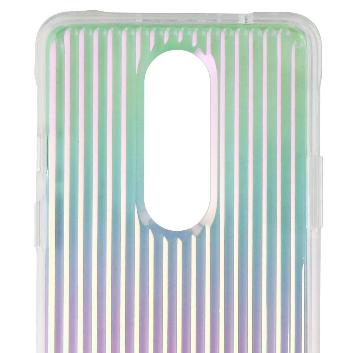 Case-Mate Tough Groove Series Hybrid Case for OnePlus 8 5G - Iridescent/Clear