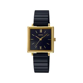 Casio LTP-E155GB-1A Gold and Black Stainless Watch for Women