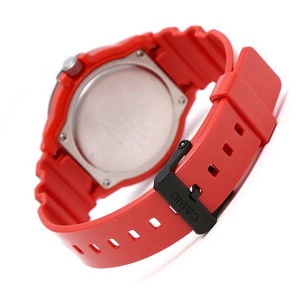 Casio MRW-200HC-4B Red Resin Strap Watch for Men