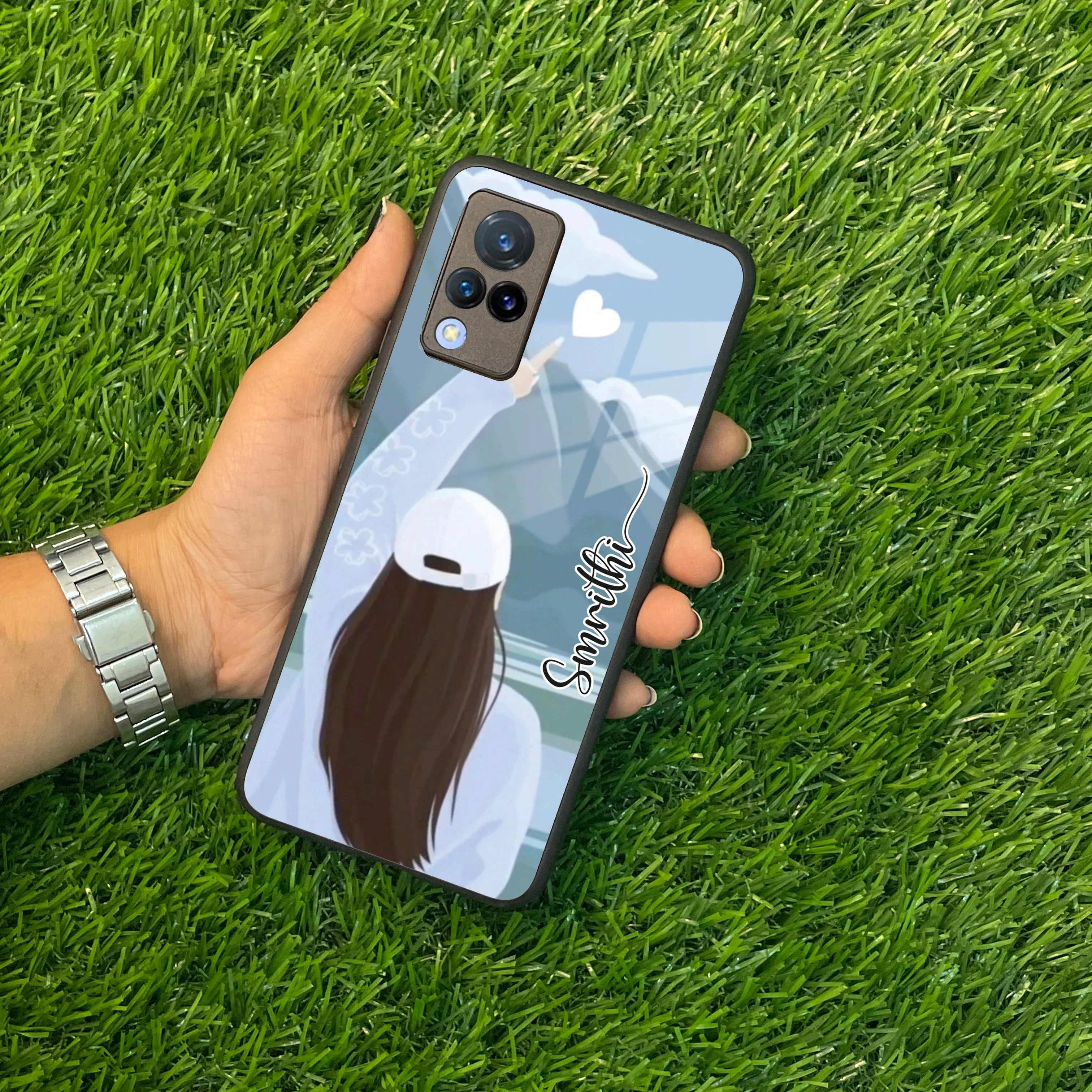 Chasing Dreams Customized Glass Case Cover For Vivo