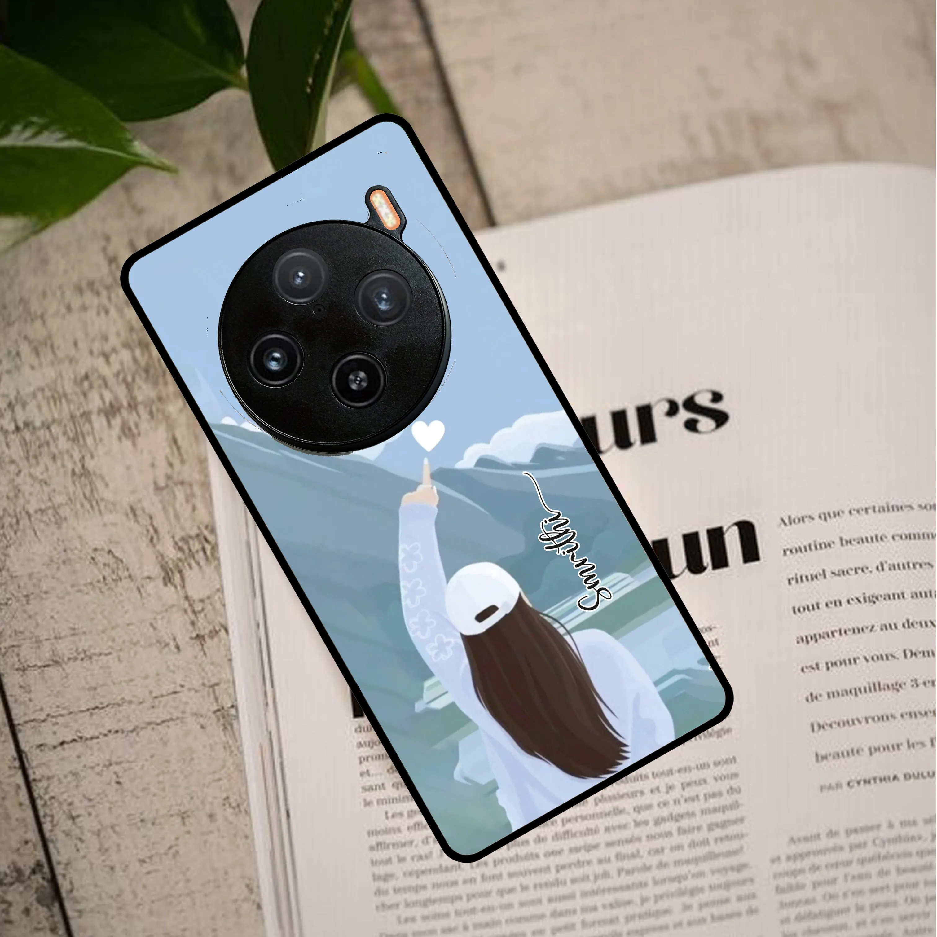 Chasing Dreams Customized Glass Case Cover For Vivo