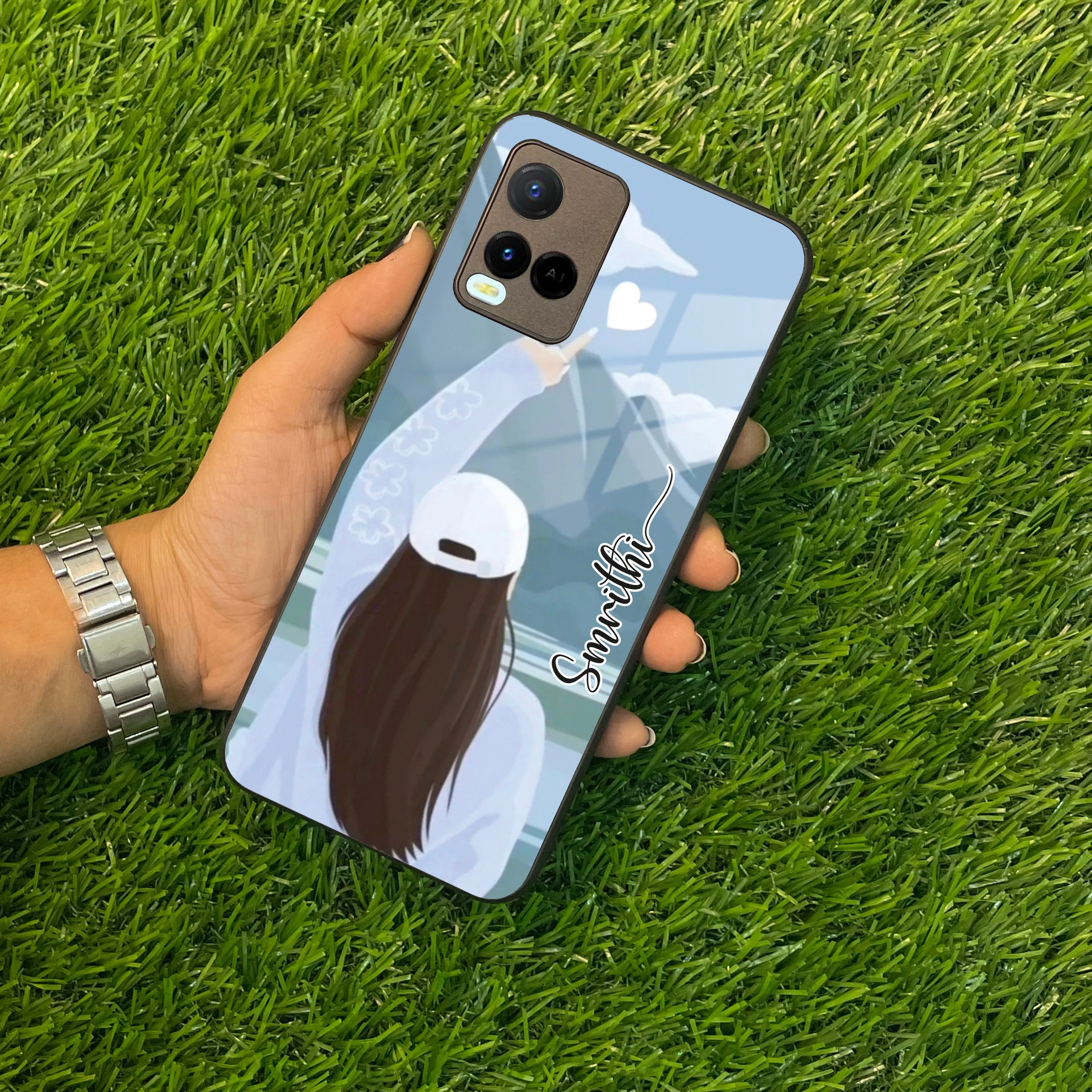 Chasing Dreams Customized Glass Case Cover For Vivo