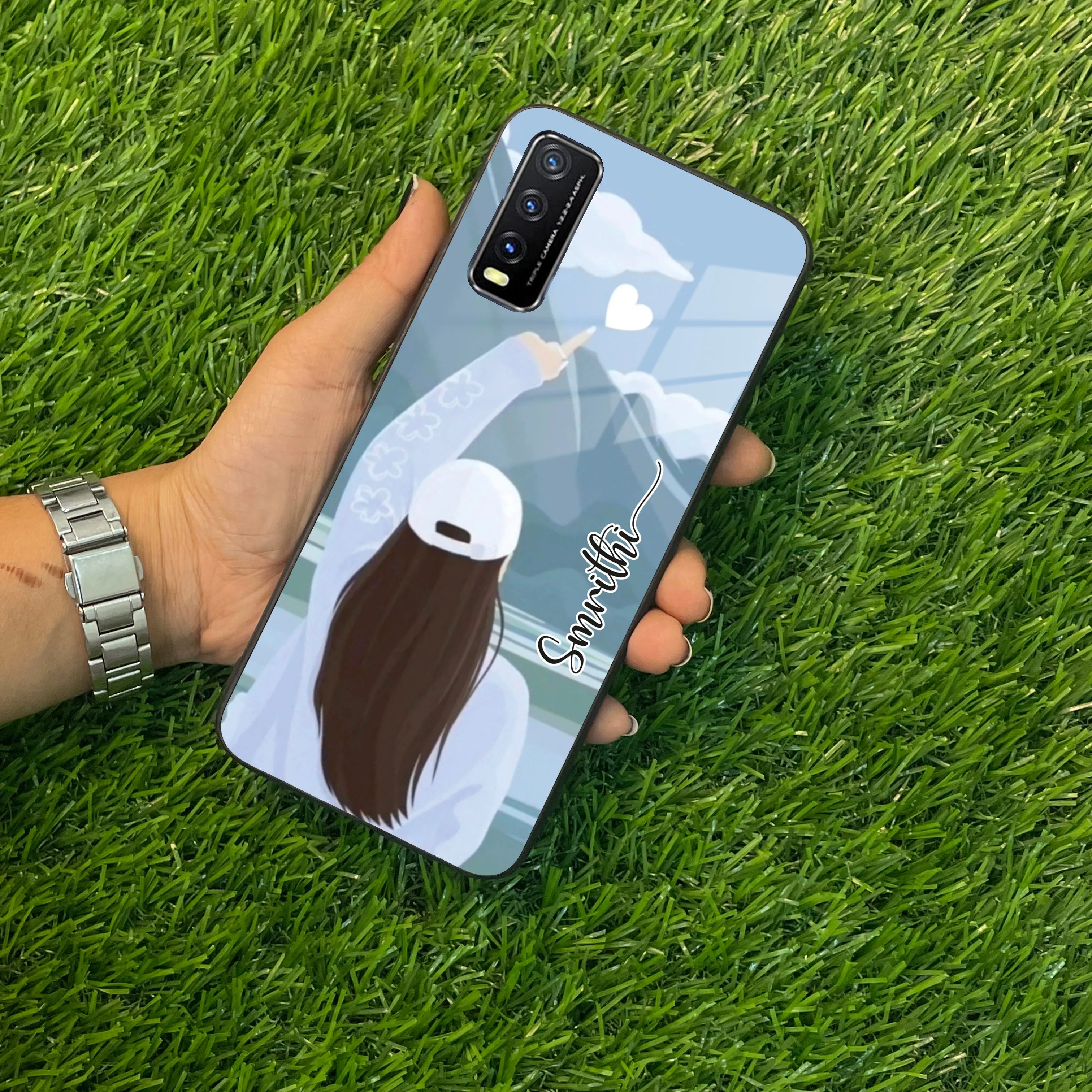 Chasing Dreams Customized Glass Case Cover For Vivo