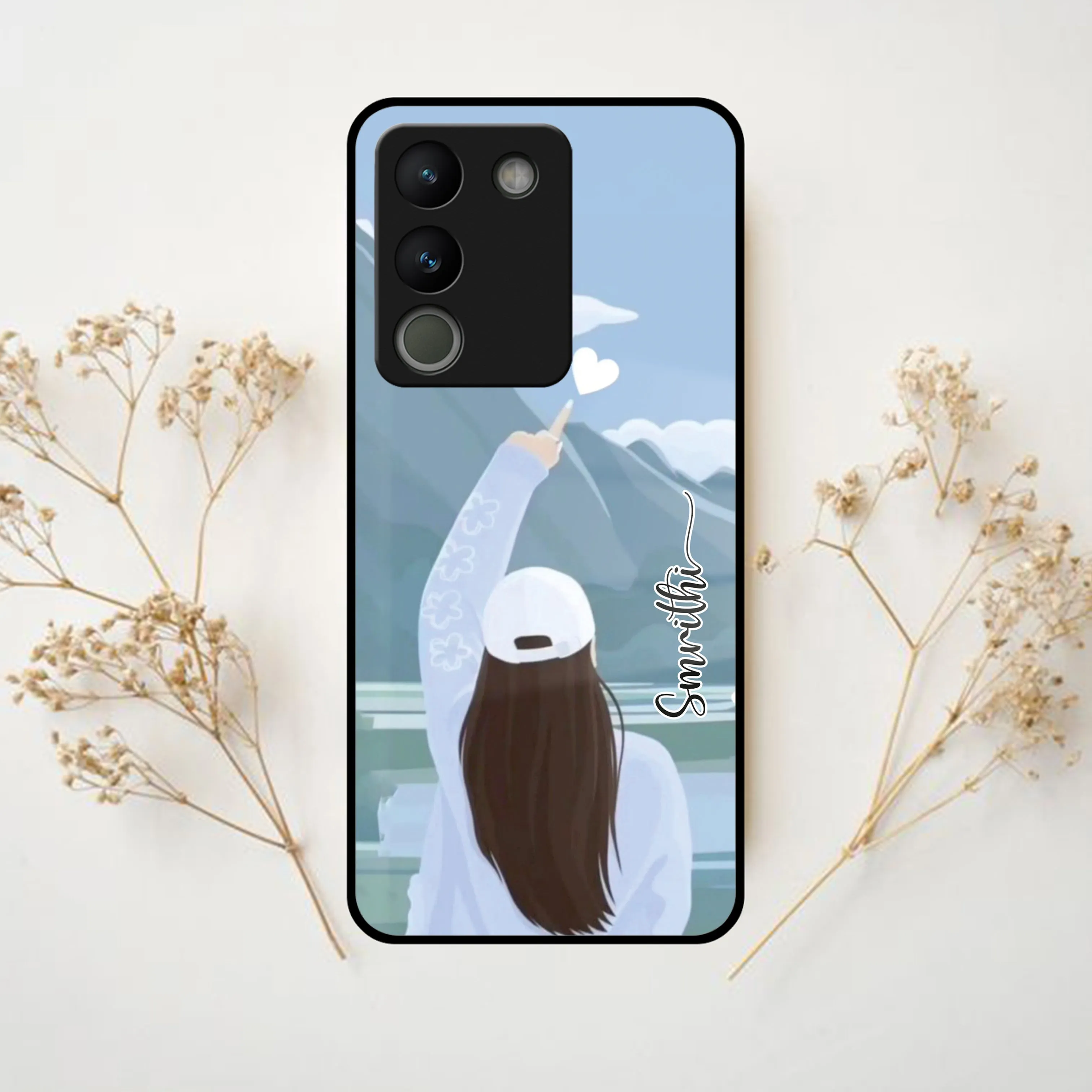 Chasing Dreams Customized Glass Case Cover For Vivo