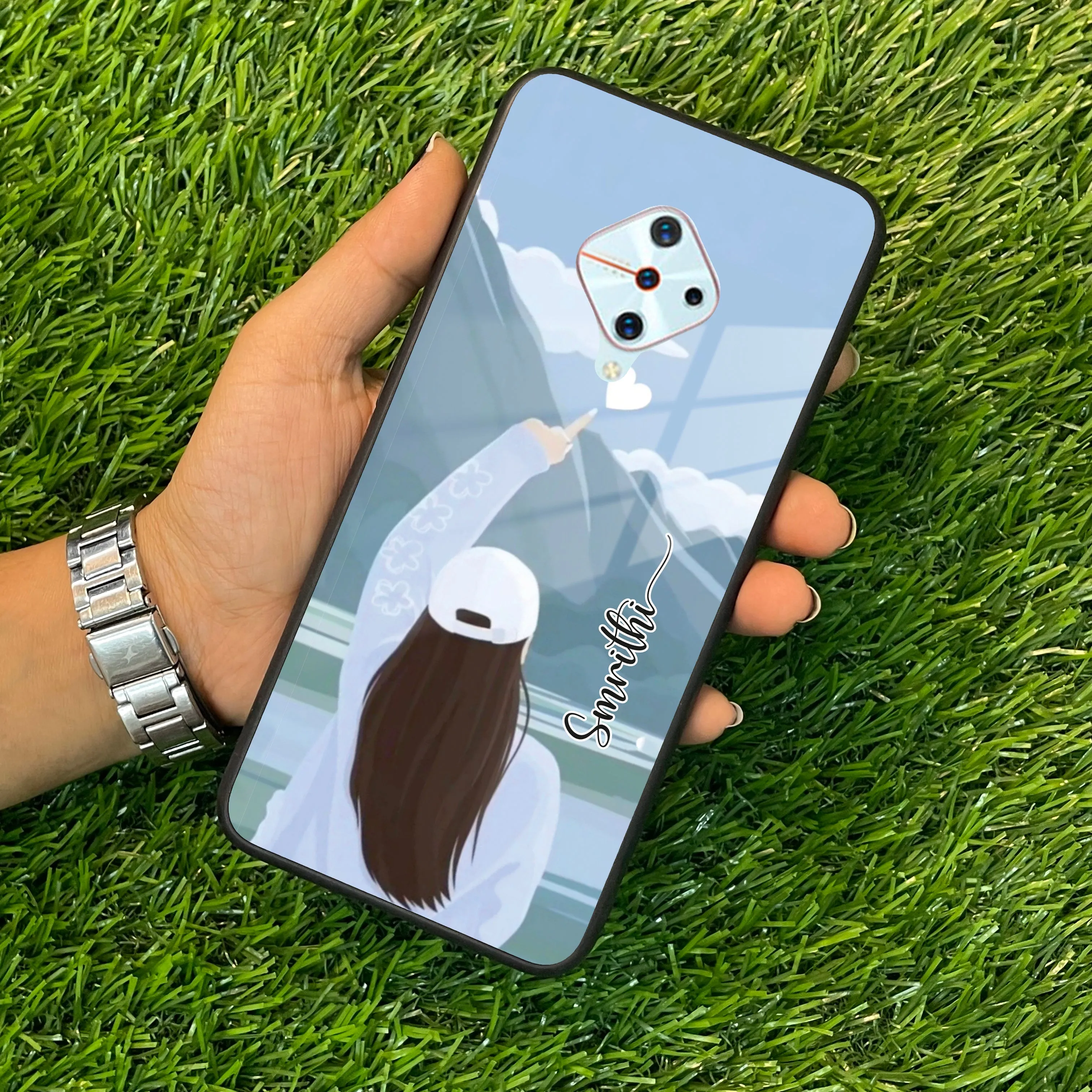 Chasing Dreams Customized Glass Case Cover For Vivo