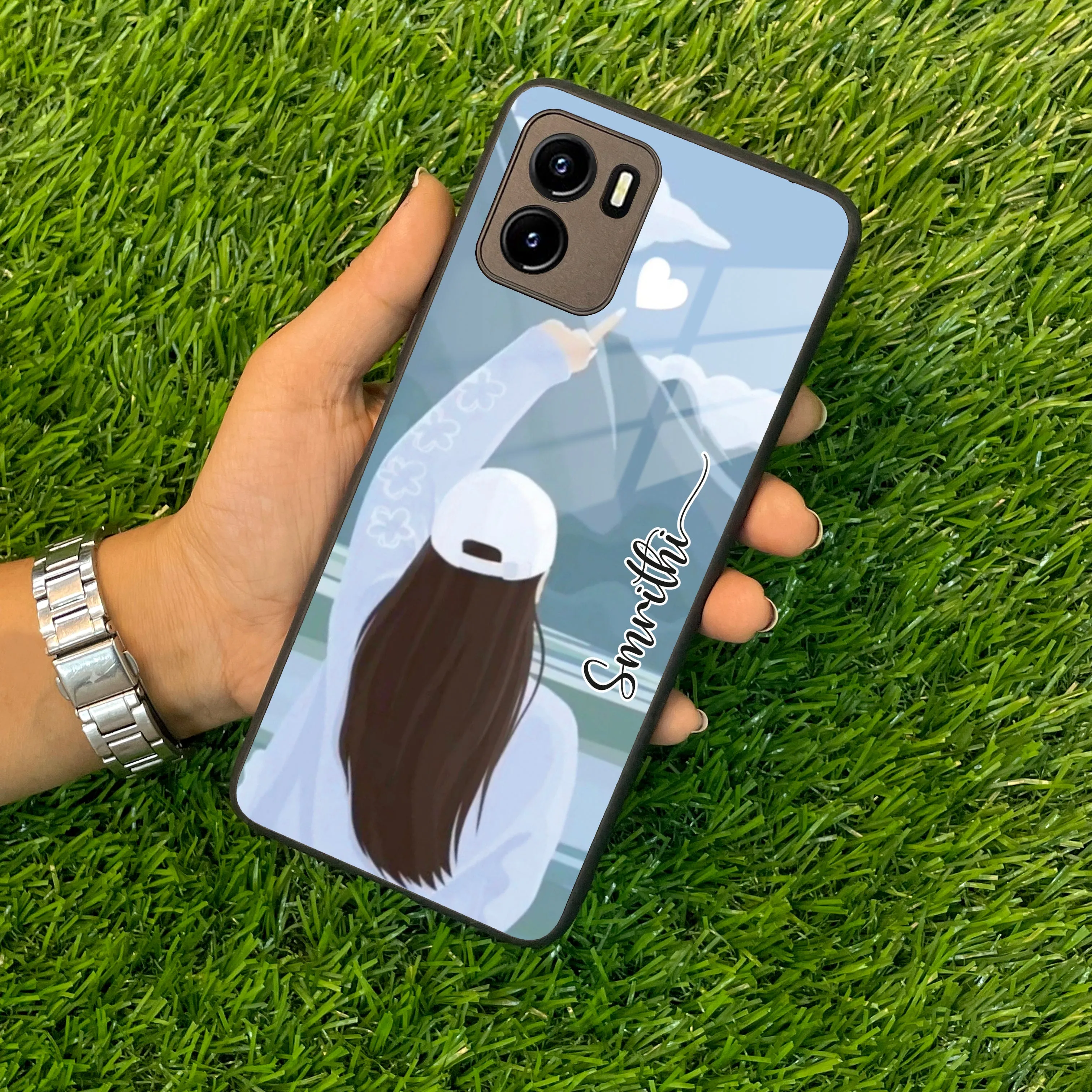 Chasing Dreams Customized Glass Case Cover For Vivo