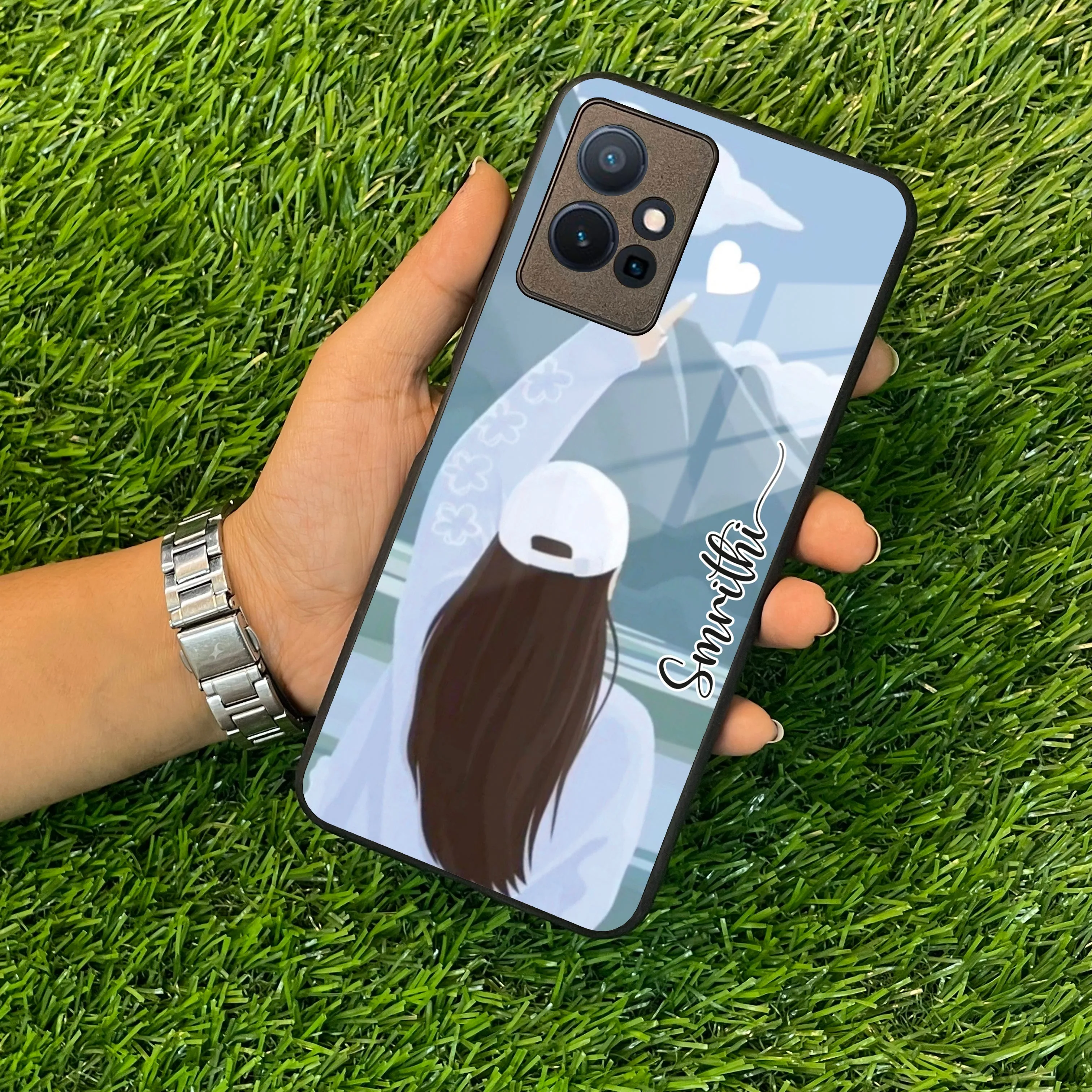 Chasing Dreams Customized Glass Case Cover For Vivo