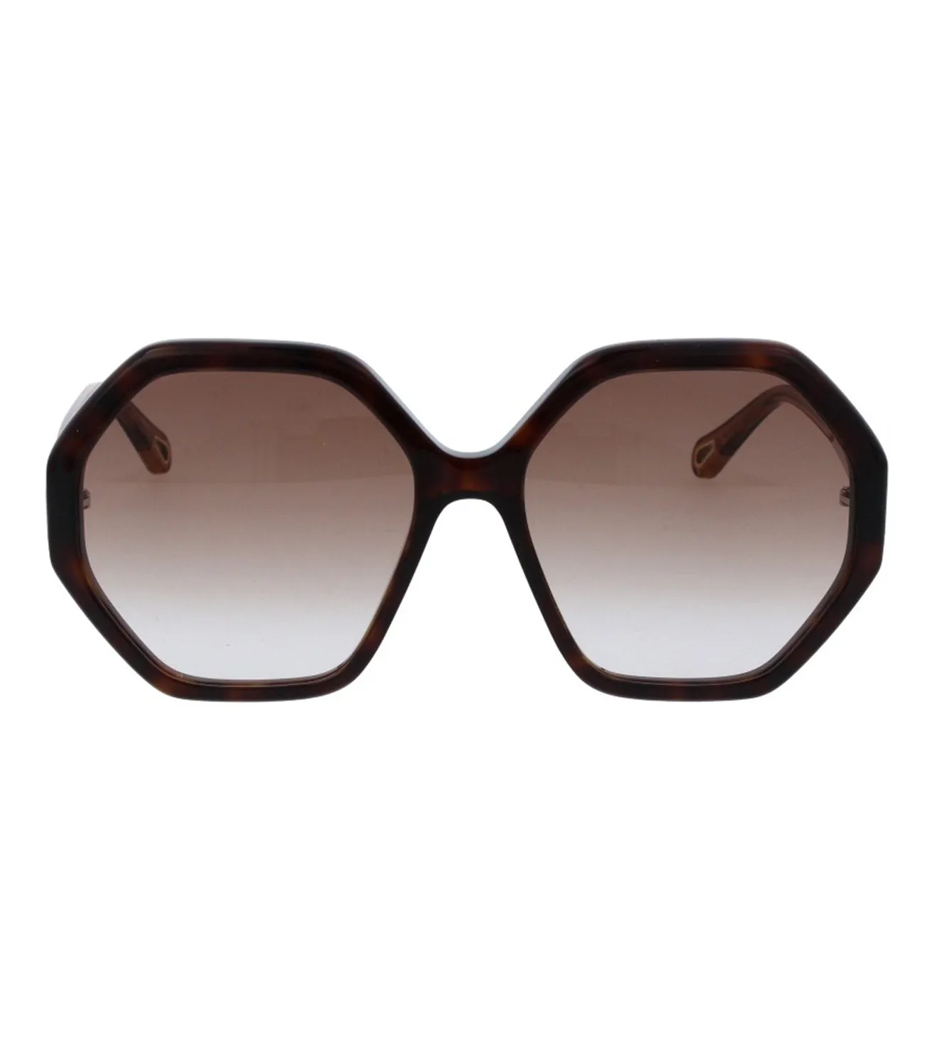 Chloe Women's Brown Geometric Sunglass